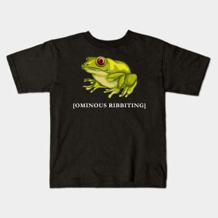 Ominous Ribbiting Kids T-Shirt